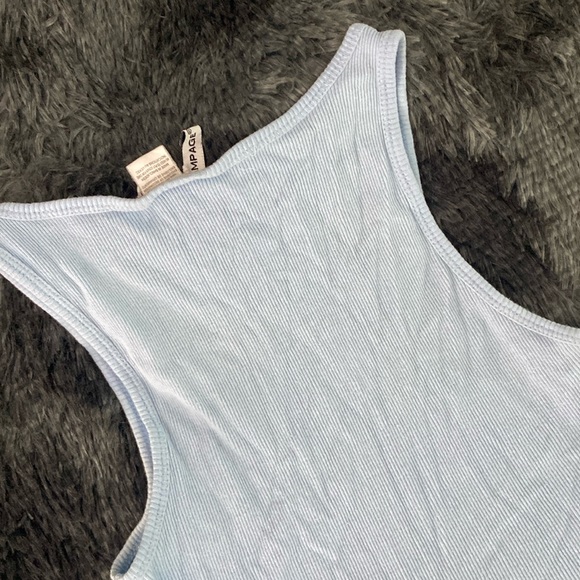 Baby blue ribbed tank top - Picture 11 of 16